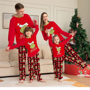 New style high quality adults kids baby women sleepwear mommy Xmas pajamas Christmas family matching outfits nightgown