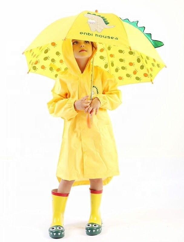 2019 dinosaur pattern children cartoon umbrella creative 3D model sunny and rain kid umbrella parasol for child