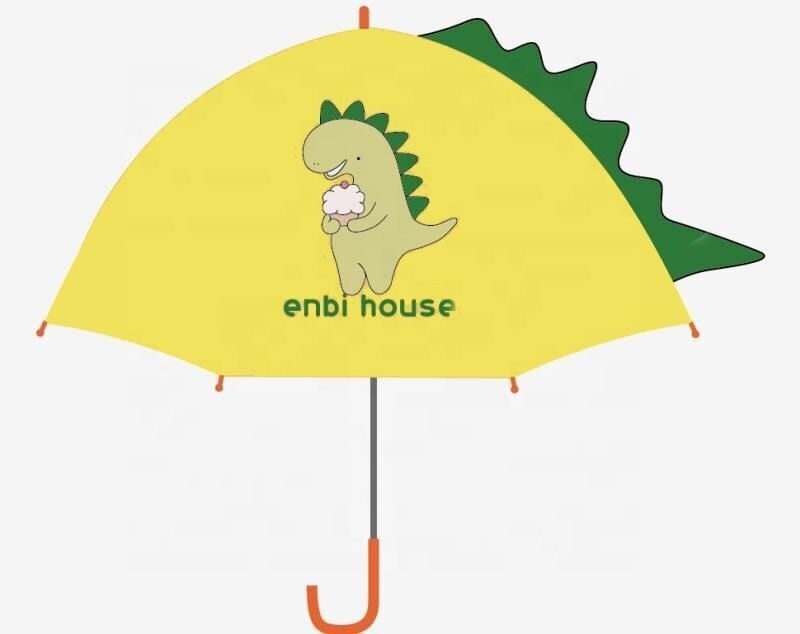 2019 dinosaur pattern children cartoon umbrella creative 3D model sunny and rain kid umbrella parasol for child