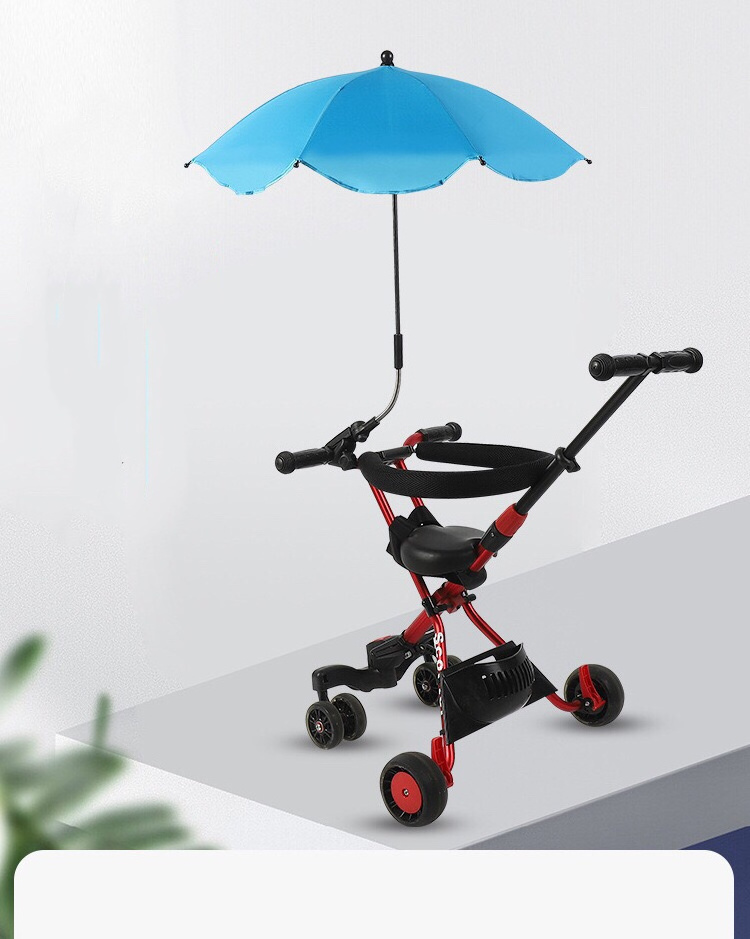 Spot baby stroller umbrella bend lightweight children tricycle umbrella UV protection baby cart umbrella parasol for Travel