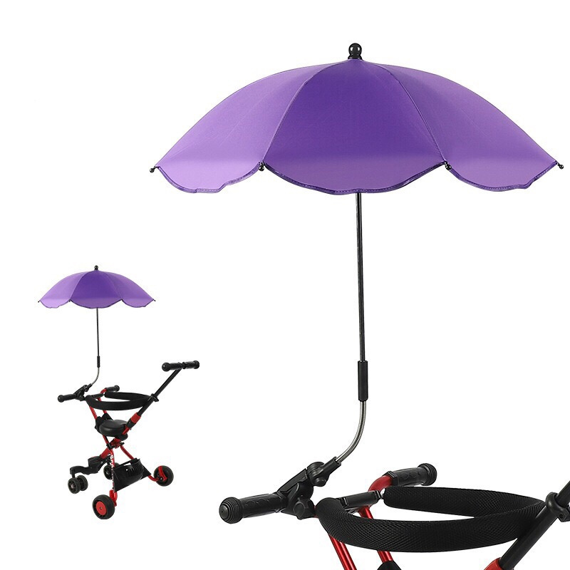 Spot baby stroller umbrella bend lightweight children tricycle umbrella UV protection baby cart umbrella parasol for Travel