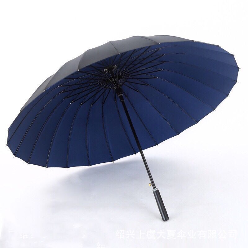 Strong sun and windproof big umbrella parasol 24 ribs super large double layer business straight umbrella for advertising gift