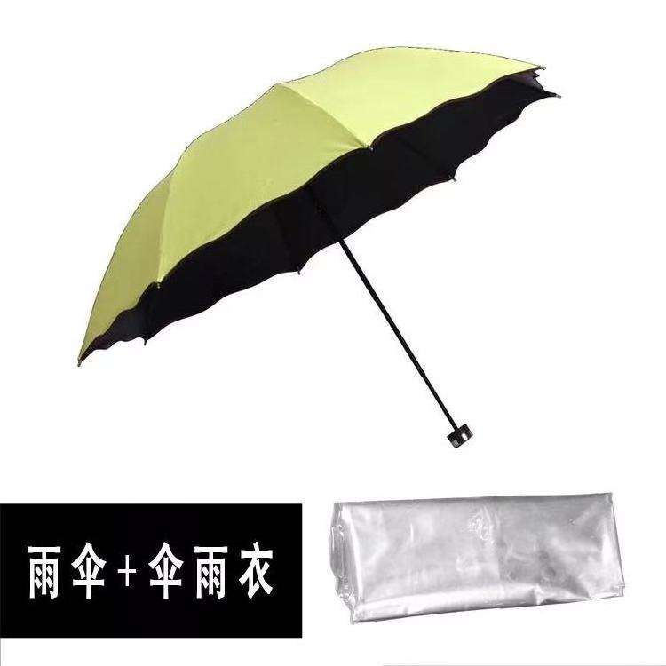 New Full body cover umbrella Water Bloom Creative Arch 3 Folding Flower Printing Magic umbrella Color Change umbrella parasol