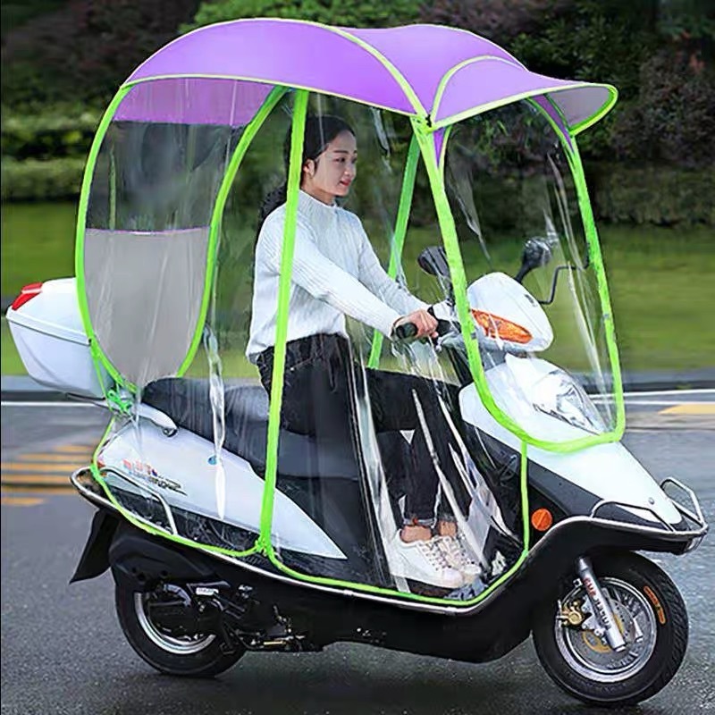 Full cover  electric scooter umbrella waterproof covered bike umbrella sunshade rainproof motorcycle umbrella for rain