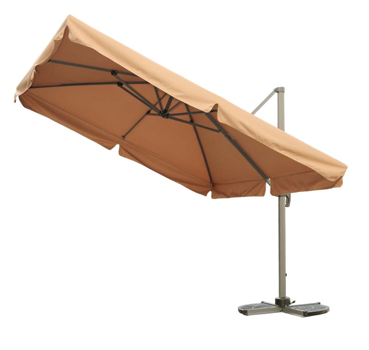 3m*3m High quality big square umbrella side pole double top umbrella parasol Aluminium roma umbrella