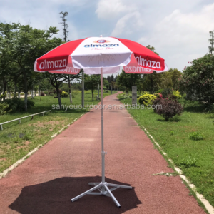 High quality professional advertising custom printing outdoor umbrella parasol with tilt beach umbrella polyester