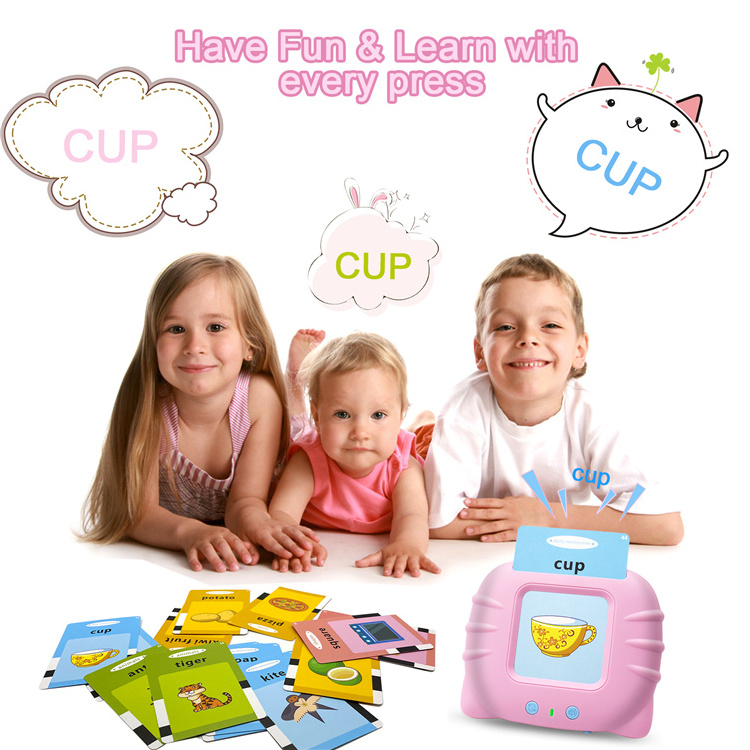 Preschool Learning Toys Early Educational Intelligent Electric Kids Language Card Reader Words Reading Learning Machine