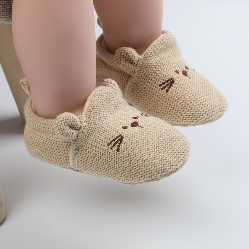 Fancy boy girl pre-walker sneakers newborn crochet checkered weightlifting baby shoes