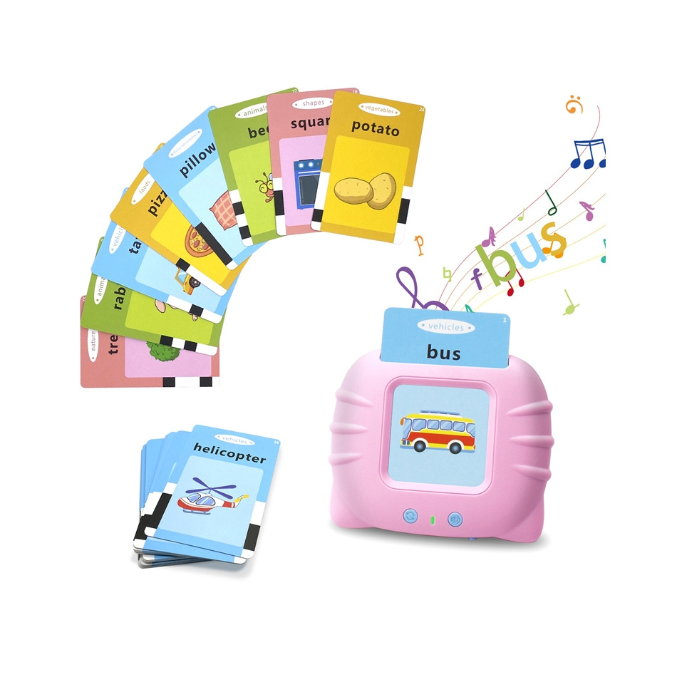 Preschool Learning Toys Early Educational Intelligent Electric Kids Language Card Reader Words Reading Learning Machine