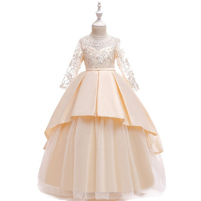 Flower Girls Dress Summer Kids Elegant Princess Dresses For Girls Wedding Party Dress Bridesmaid Children Clothing 10 12 14 Year