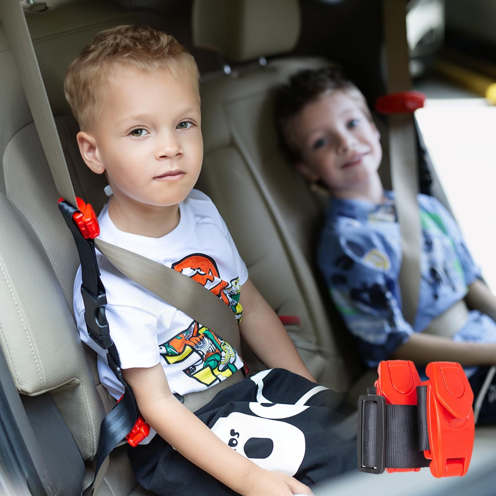 Child Seat Belt Adjuster Kids Car Seatbelt Adjuster for Safety Cover Positioner for Kids, Shoulder & Neck Protection