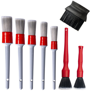 Car Detailing Brush Kit, Car Brushes for Detailing Auto Detailing Brushes for Cleaning Wheels Interior Exterior Skylight Leather