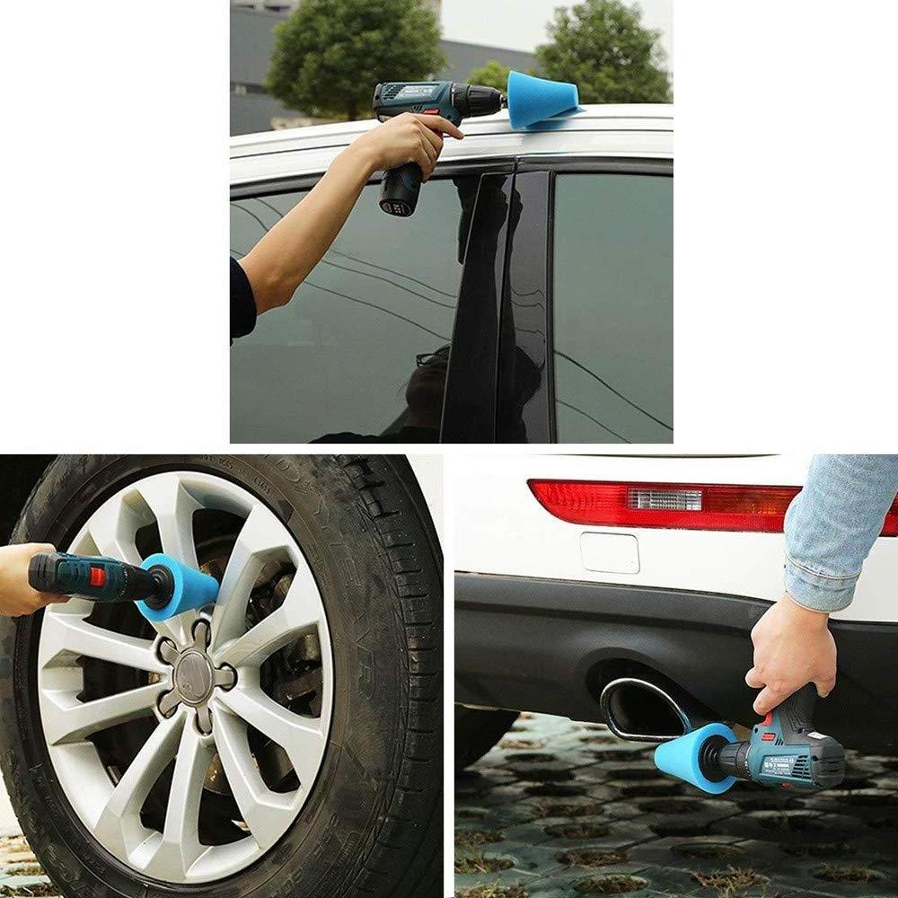 14pcs Car Polishing Pad Set Polishing Buffer Waxing Buffing Pad Set Kit Car Polishing Sponge 1/3''/6mm Wheel Kit for Polisher