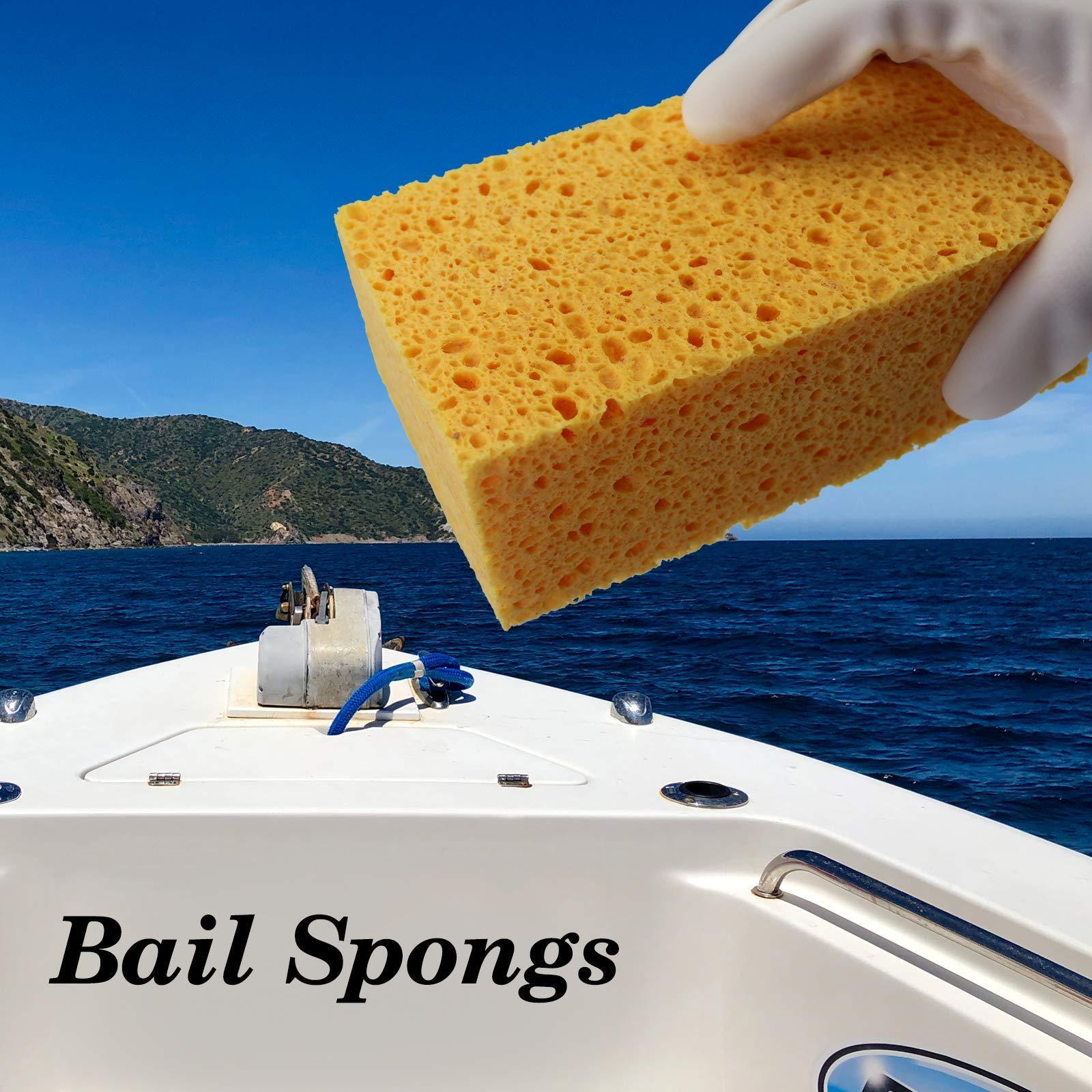 Eco Friendly Natural Large Car Washing Cleaning Sponges Boat Bail Handy Sponges Cellulose Commercial Sponges