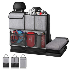 Auto trunk storage bag, Oxford cloth tabbed bags back trunk bun bag tool bag, splicing can be removed car organizer