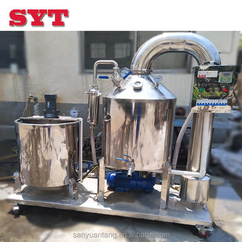 Honey processing plant used stainless steel honey extractor with stir filter