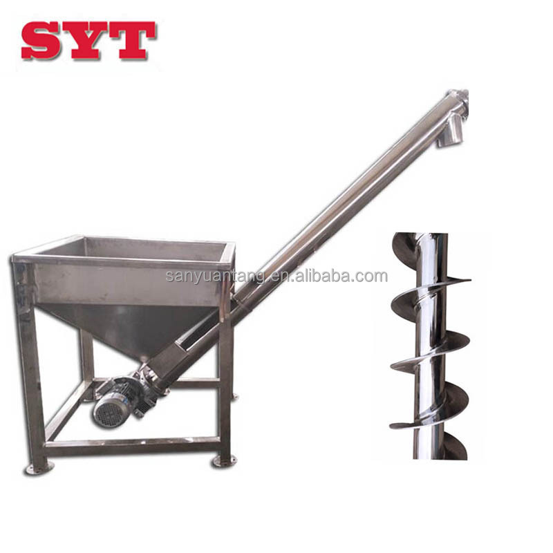 Stainless steel grain screw feeder conveyor,small grain augers,grain screw conveyor for sale