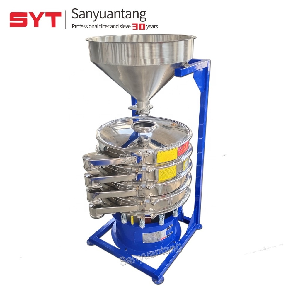 Vibrating Sifter Shaker Machine Industrial Food Processing for Powder With 80 Mesh Screen Sieve