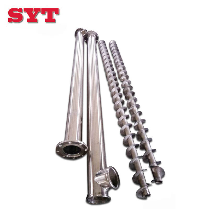 Food Industry Salt Screw Auger Conveyor with Hopper Conveyor System Stainless Steel Material Transimission Sus304/carbon Steel