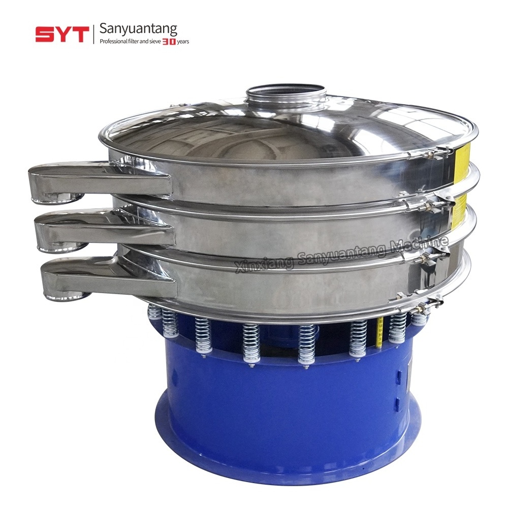 Vibrating Sifter Shaker Machine Industrial Food Processing for Powder With 80 Mesh Screen Sieve