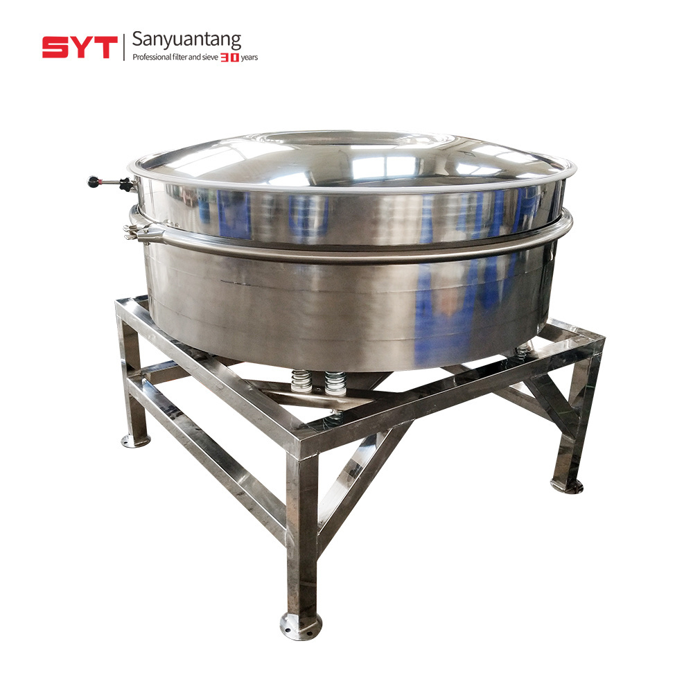 Electric Stainless Steel Vibrating Screen Plastic Powder Food Vibrating Sifter Flour Sieving Machine