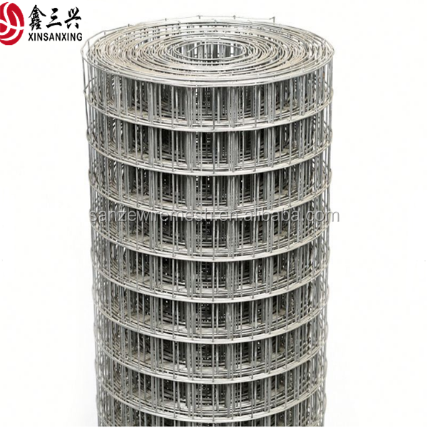 Factory Low Price 4X4 Square Wire Galvanized Welded Mesh Wiremesh Fence Roll