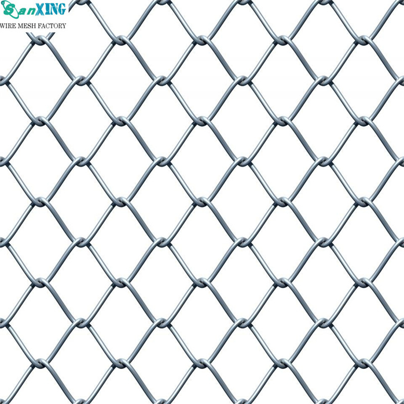 galvanized 8 feet tall 6 foot 8 foot chain link fence wire mesh 100 ft roll cyclone wire black chain link fence for sale