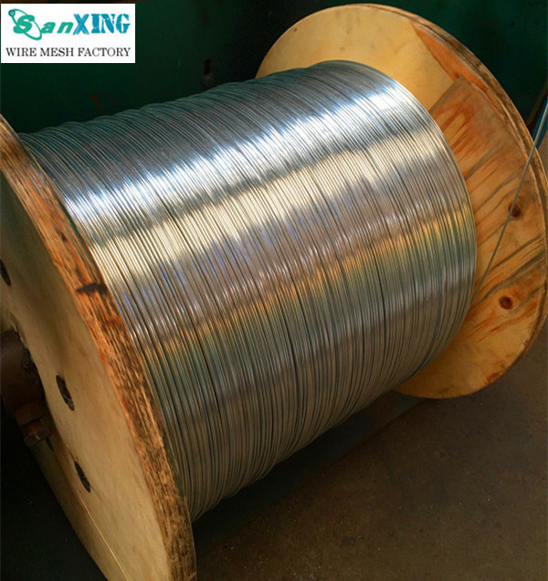 Bottom price Hot dipped galvanized steel wire 12/ 16/ 18 gauge  electro galvanized wire