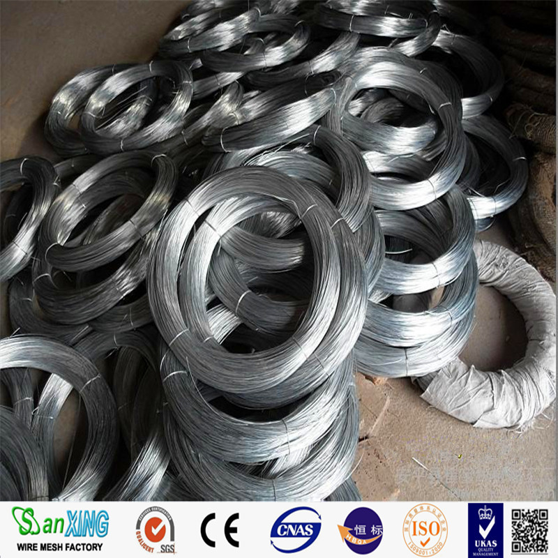 Bottom price Hot dipped galvanized steel wire 12/ 16/ 18 gauge  electro galvanized wire