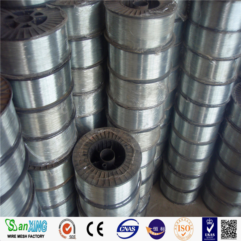 Bottom price Hot dipped galvanized steel wire 12/ 16/ 18 gauge  electro galvanized wire