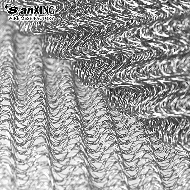 Wholesale Low Price 304 316 Stainless Steel Gas Liquid Filter Compressed Knitted Wire Mesh fence netting