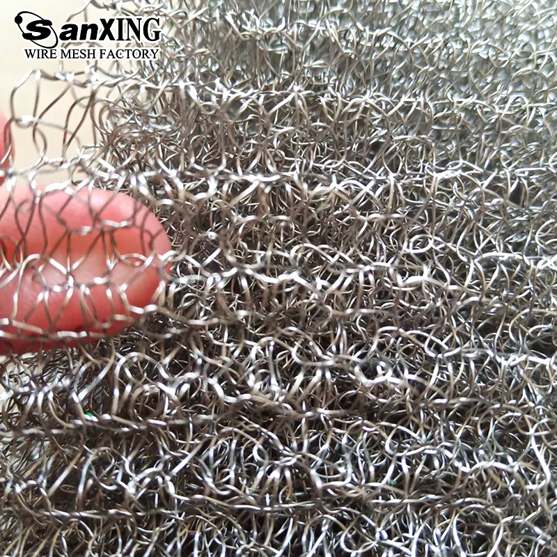 Wholesale Low Price 304 316 Stainless Steel Gas Liquid Filter Compressed Knitted Wire Mesh fence netting