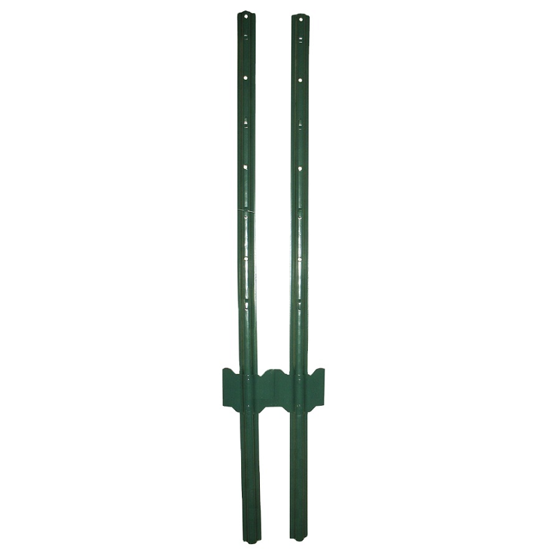 U Metal Fence Post Yard Link Garden Steel Stakes Powder Coated Green Post U shaped post