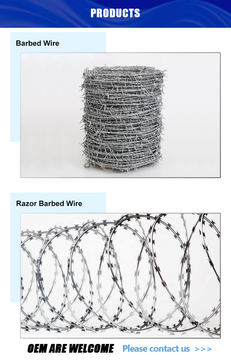 50 kg barbed wire price electric hot dipped galvanized barbed wire