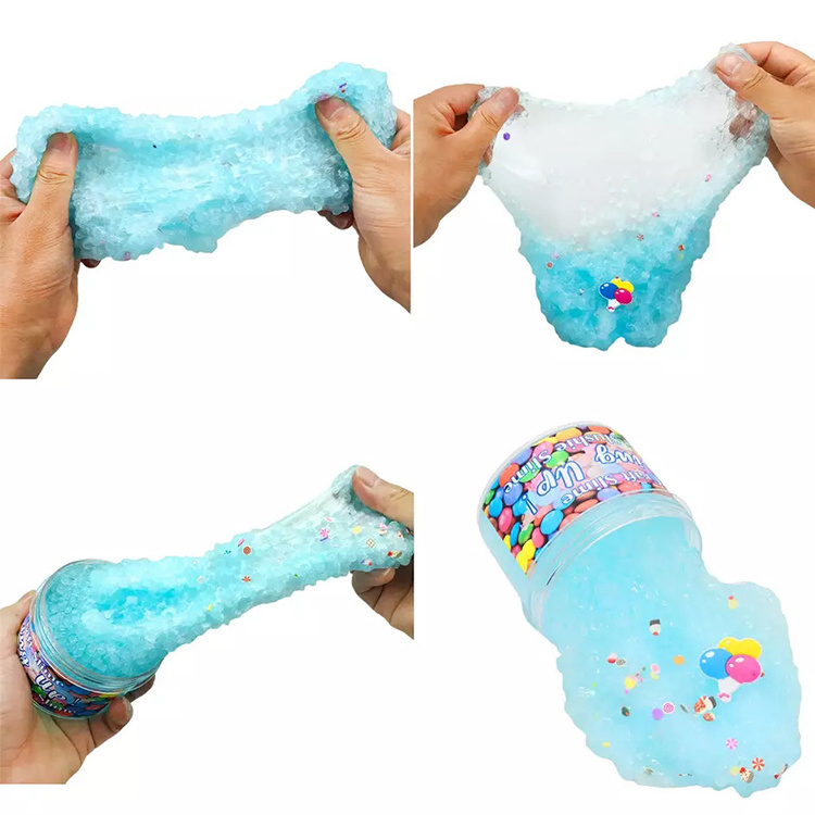 Hot Selling Children Toys Color Mud Rice Grain Slime Foaming Glue Puzzle Decompression Crystal Mud Slime Toys