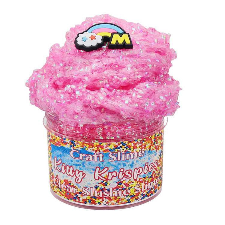 Hot Selling Children Toys Color Mud Rice Grain Slime Foaming Glue Puzzle Decompression Crystal Mud Slime Toys