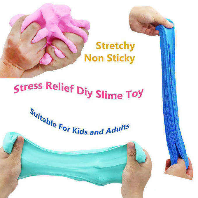 Best Selling 9 Colors Cotton Mud Slime Diy Education Toys Slime Containers