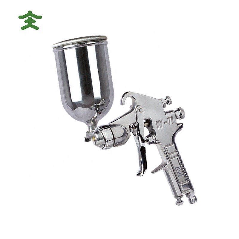 gravity feed 400cc 600cc 1000cc cup mini air compressor hlvp paint spray gun with air regulator