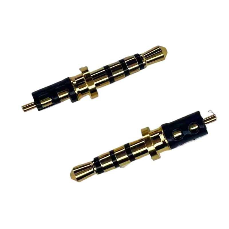 Best sale Gold 2.5mm Stereo 4Pole  Microphone Plug 21L Nickel Plating Dc Power Plug For Headphone Plug Audio Video Connectors