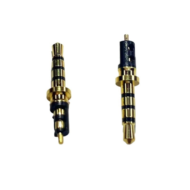 Best sale Gold 2.5mm Stereo 4Pole  Microphone Plug 21L Nickel Plating Dc Power Plug For Headphone Plug Audio Video Connectors