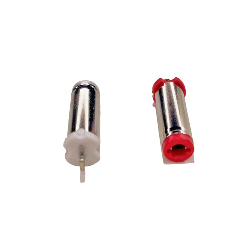 Hot selling Customized High Ppower 5.5*2.1*21.5mm White Red Male Socket Dc Power Jack Plug Connector For Audio