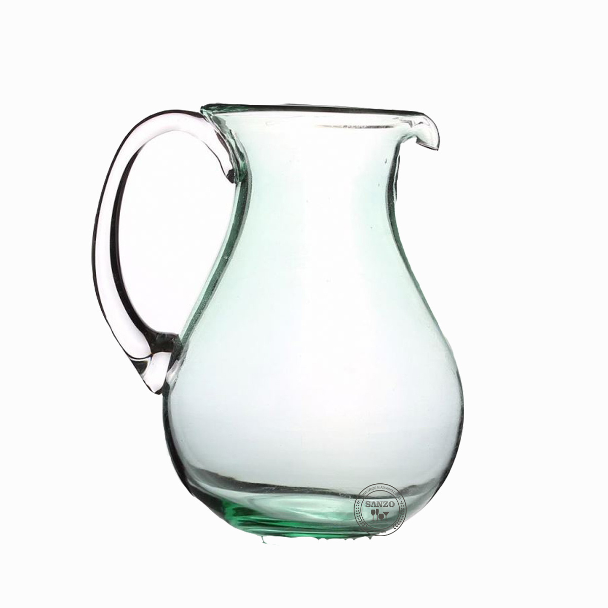 Sanzo Customize Glassware Manufacturer Soda glass large tea/coffee pot /jug/ pitcher 1500ml