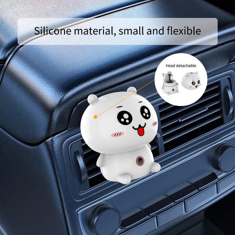 Smart Car Portable Cute bear Essential oil Aroma Diffuser Ultrasonic MIni intelligence car air fresher fragrance scent diffusers