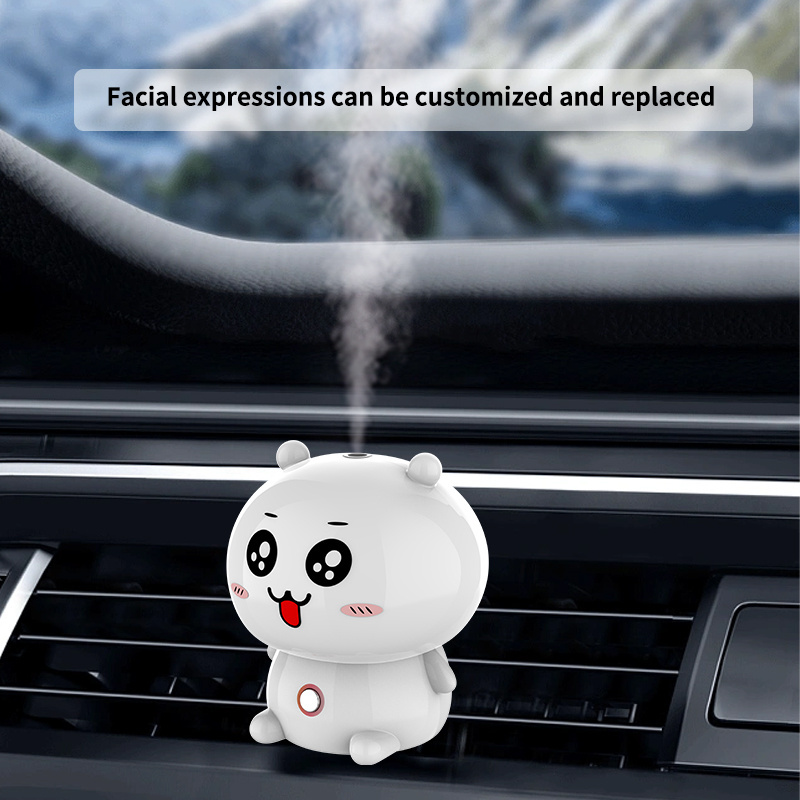 Smart Car Portable Cute bear Essential oil Aroma Diffuser Ultrasonic MIni intelligence car air fresher fragrance scent diffusers