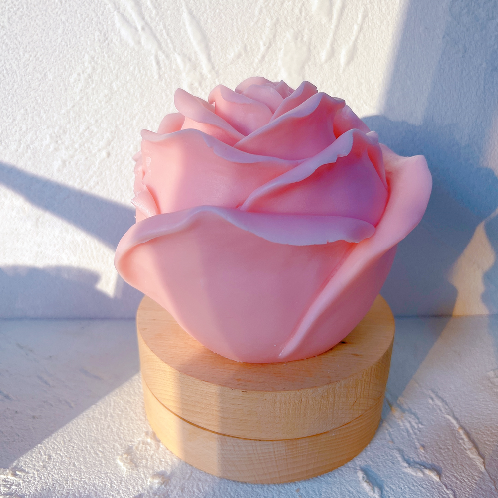 3 Sizes Rose Shaped Candle Mold Valentine's Day Gift idea Flower Rose Ball Silicone Mold Home Decor Anniversary Gift