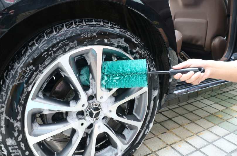 18 inch Car Wash Brush Kit Soft Fiber Cleaning Detailing Washing Products For Cars Washer Care Rim Tire Wheel Hub Tyre Cleaner