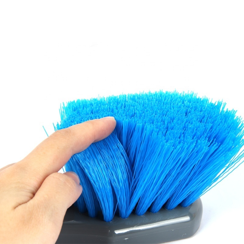 Blue Auto Detailing Brush Washing Cleaning Tool Short Handle hard wire Wheel Tire Body Brushes Chemical Guys Soft&Hard bristles