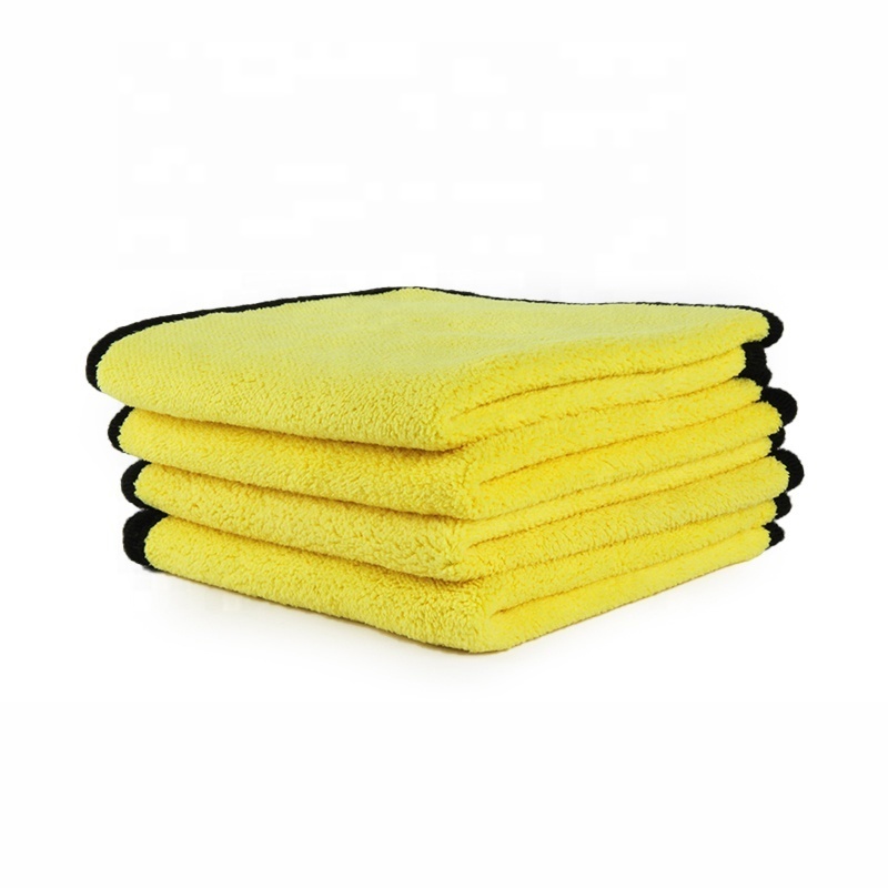 40*40cm thickened Double-sided high-density car care No scratch coral Microfiber towel cloth wash details cleaning detailing