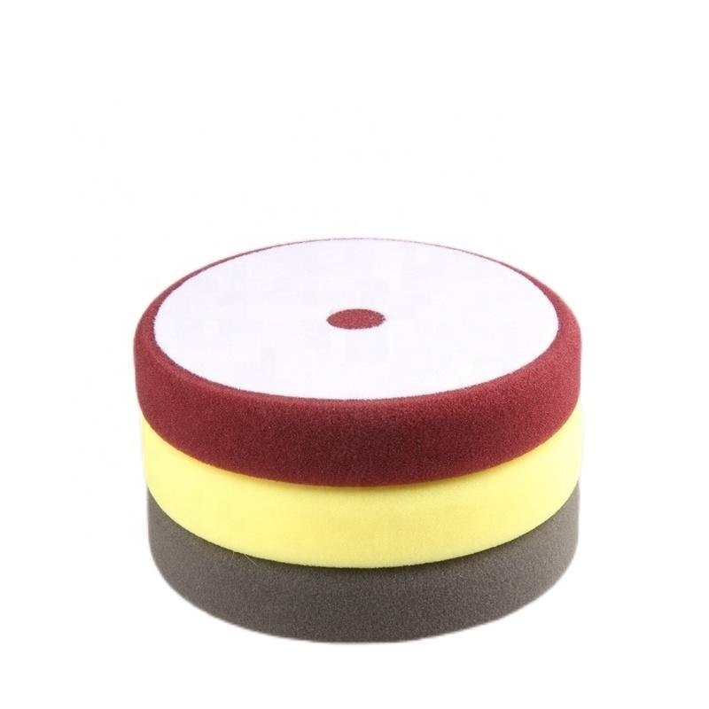 6.5 Inch Round Polishing Waxing Sponge Pad Tool Cutting Finishing Pads For Car Washer Care Buffing Detailing RO Polishers Foam