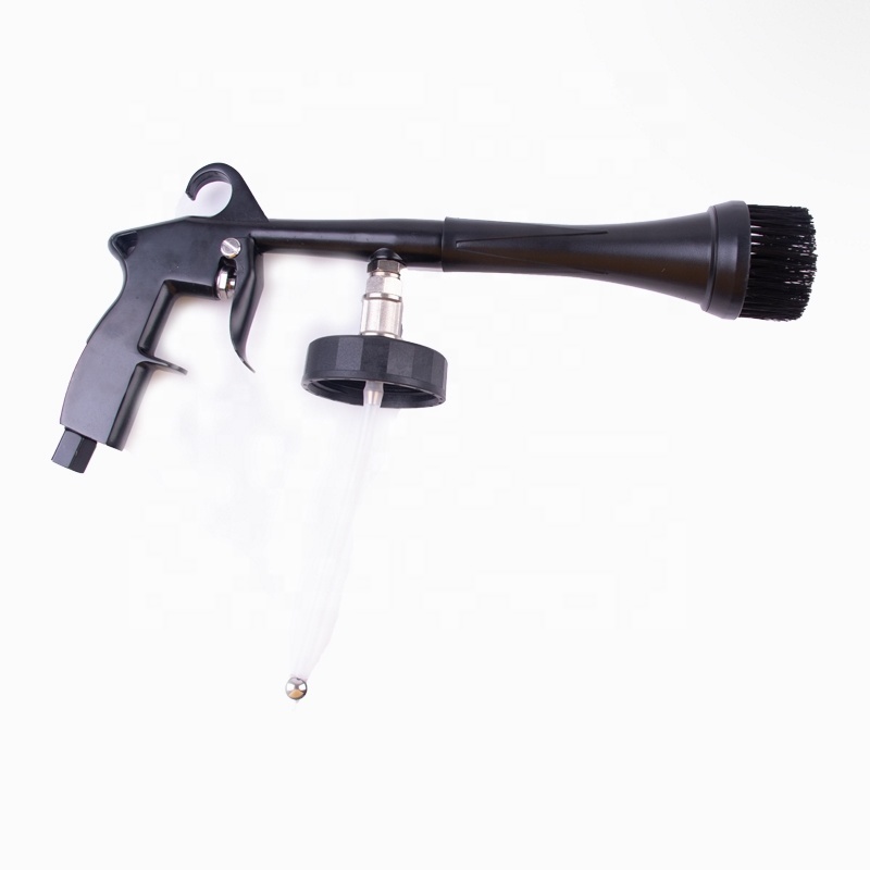 Factory Sell High Pressure Air Washing Spray Gun Tornado Sprayer Car Interior Cleaning Gun with brush